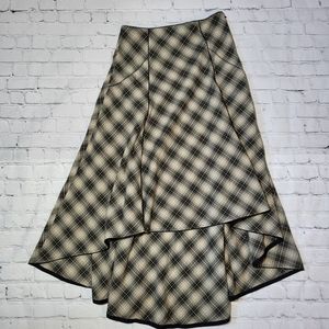 Free People North West Plaid Skirt Size 10